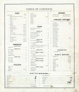 Table of Contents, Wentworth County 1875